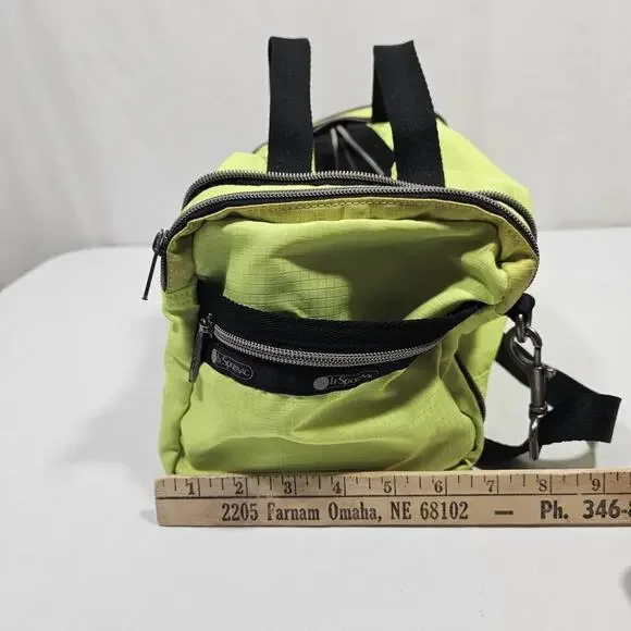 LeSportsac Colette Convertible Duffel Bag Weekend Gym Crossbody Highlighter - Picture 7 of 14